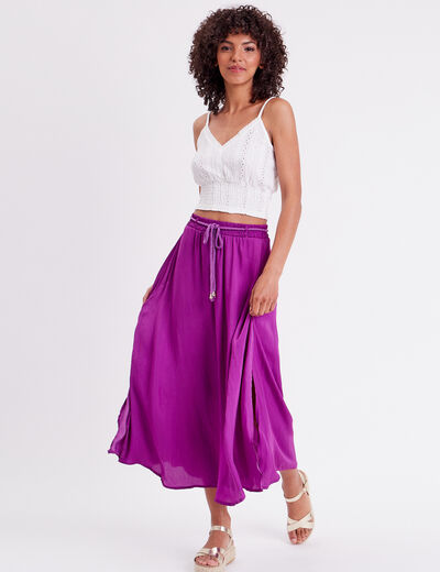Blouse broderie anglaise ecru femme