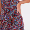 Robe portefeuille avec noeud noir femme