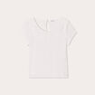 T-shirt manches courtes ecru femme