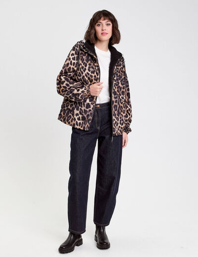 Parka déperlante 2-en-1 sable femme
