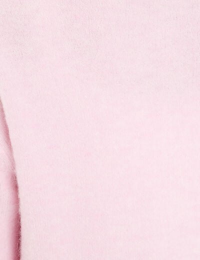 Gilet manches longues rose clair femme
