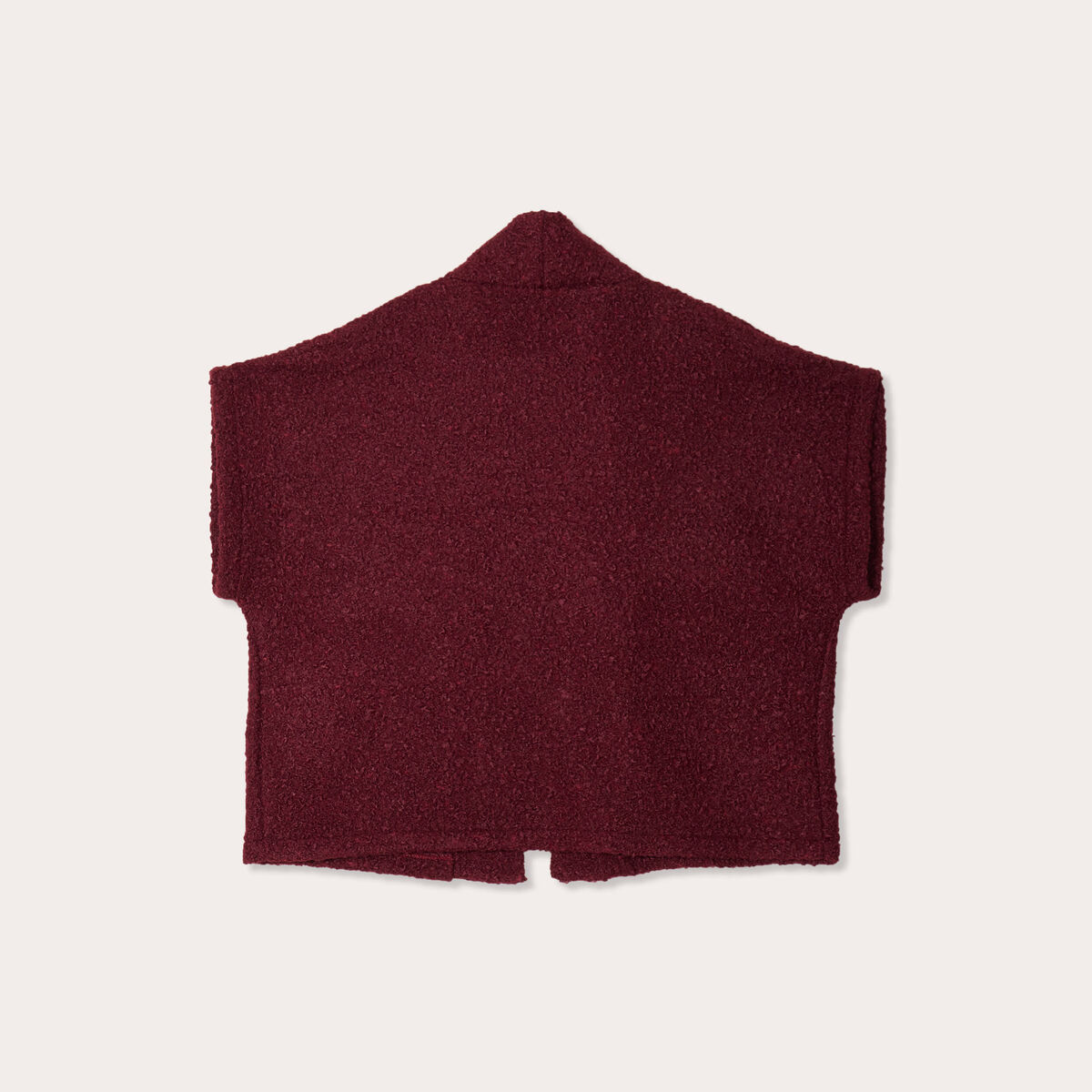 Gilet polaire manches courtes violet foncé femme