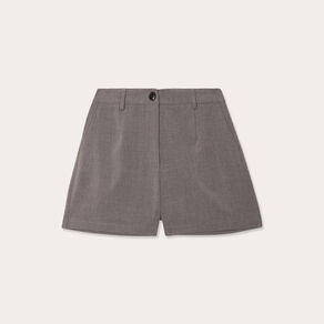 short large avec pinces gris fonce femme Short large avec pinces gris foncé femme