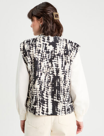 Gilet matelassé sans manches noir femme