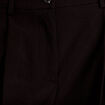 Pantalon large &agrave; pinces noir femme