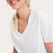 T-shirt manches courtes blanc femme