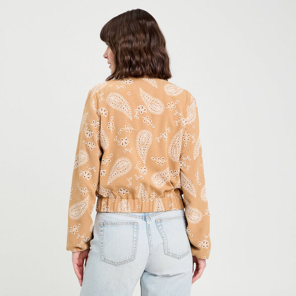 veste col teddy zippee camel femme Veste col teddy zippée camel femme