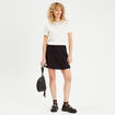 T-shirt manches courtes bijoux ecru femme