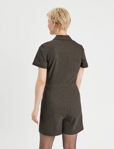 Robe portefeuille gris femme