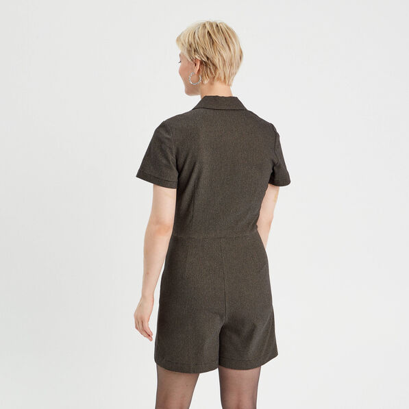 Robe portefeuille gris femme