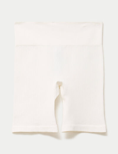 Short cycliste sans couture ecru femme