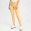 Jeans slim 5 poches jaune clair femme