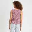 Blouse nouée rouge femme