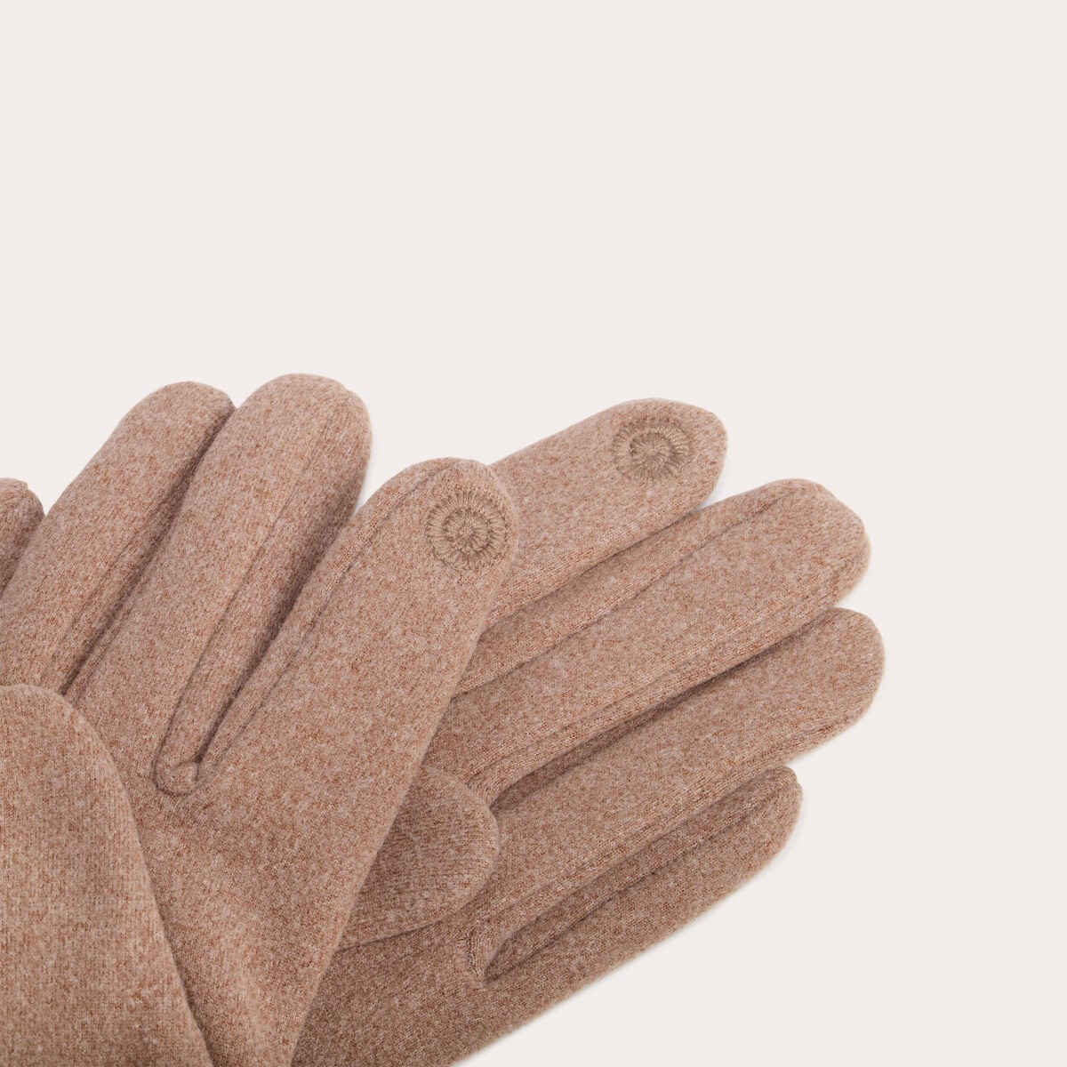 Gants fausse fourrure sable femme