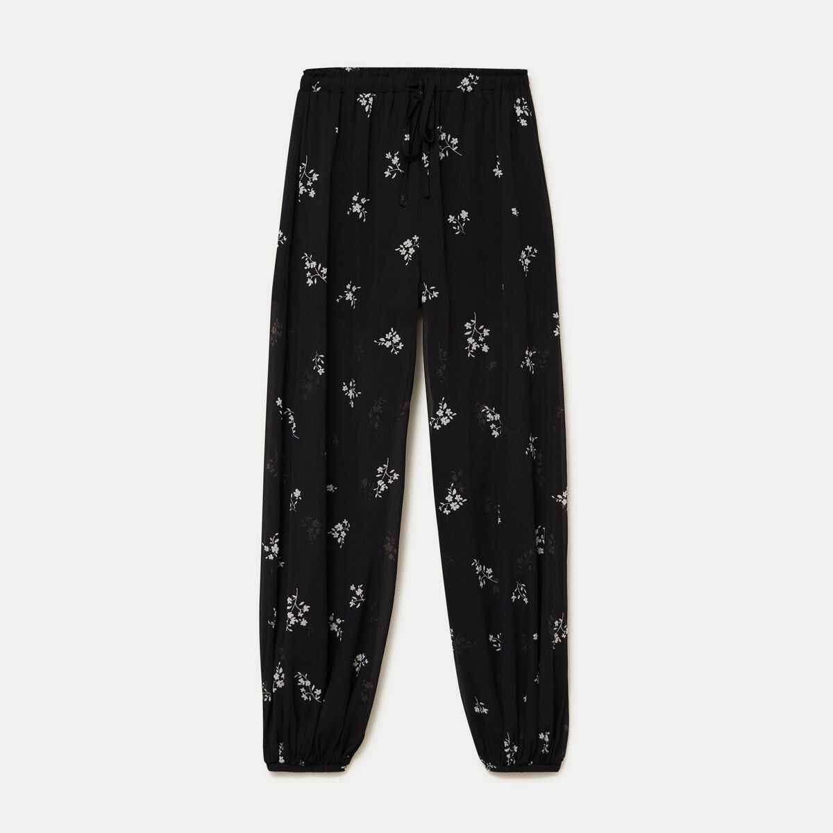 Pantalon bouffant taille standard noir femme