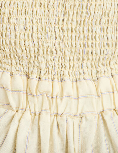 Combinaison large col am&eacute;ricain jaune pastel femme