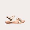 Sandales plates couleur or femme