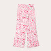 Pantalon large rose fushia femme