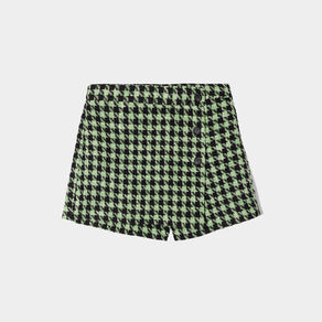 Jupe-short droite noir femme