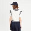 Sweat sans manches ecru femme