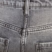 Jean barrel cropped taille standard denim gris femme