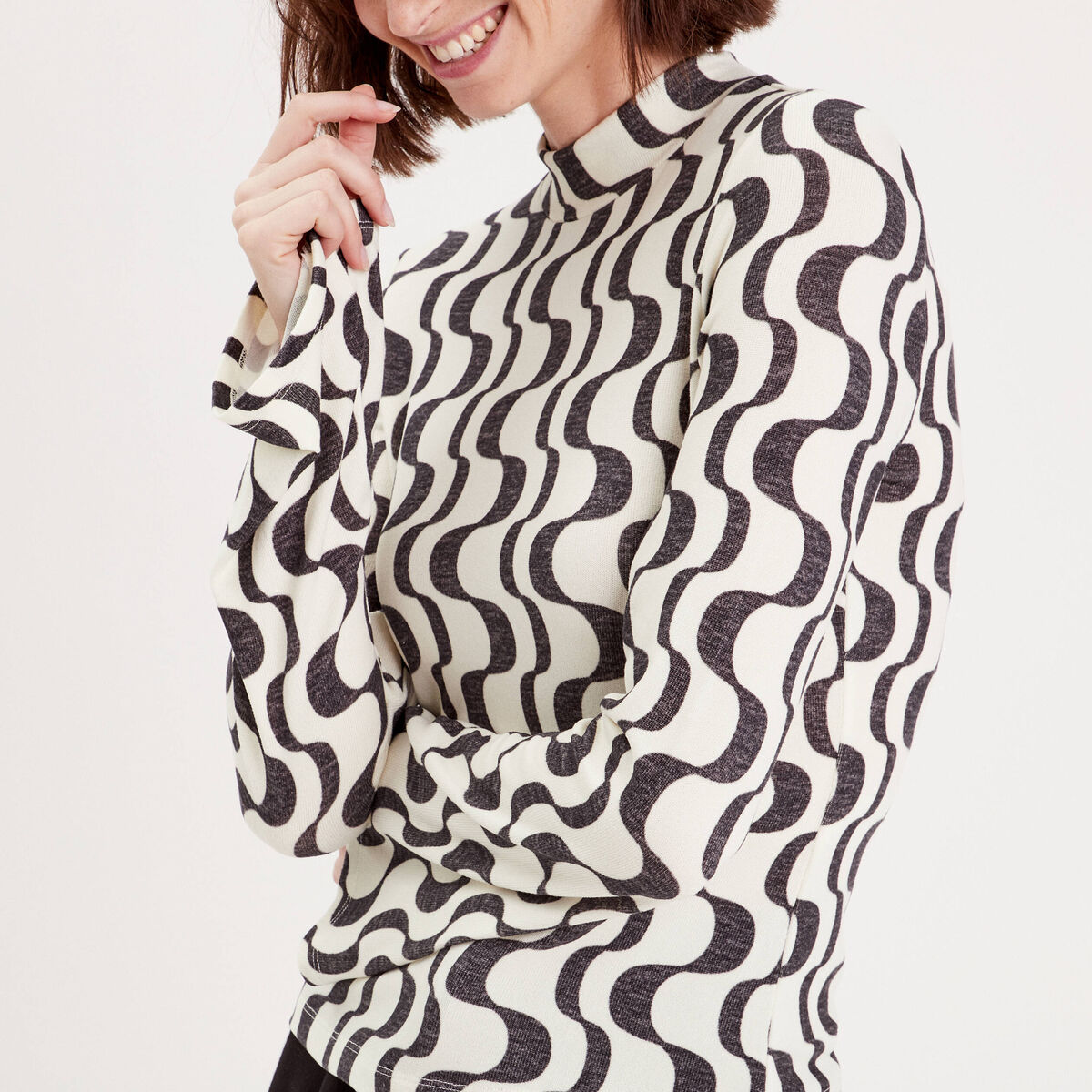 T-shirt manches pagodes blanc femme