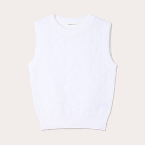 debardeur tricot blanc femme Débardeur tricot blanc femme