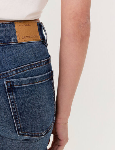 Jean droit regular taille standard denim stone femme
