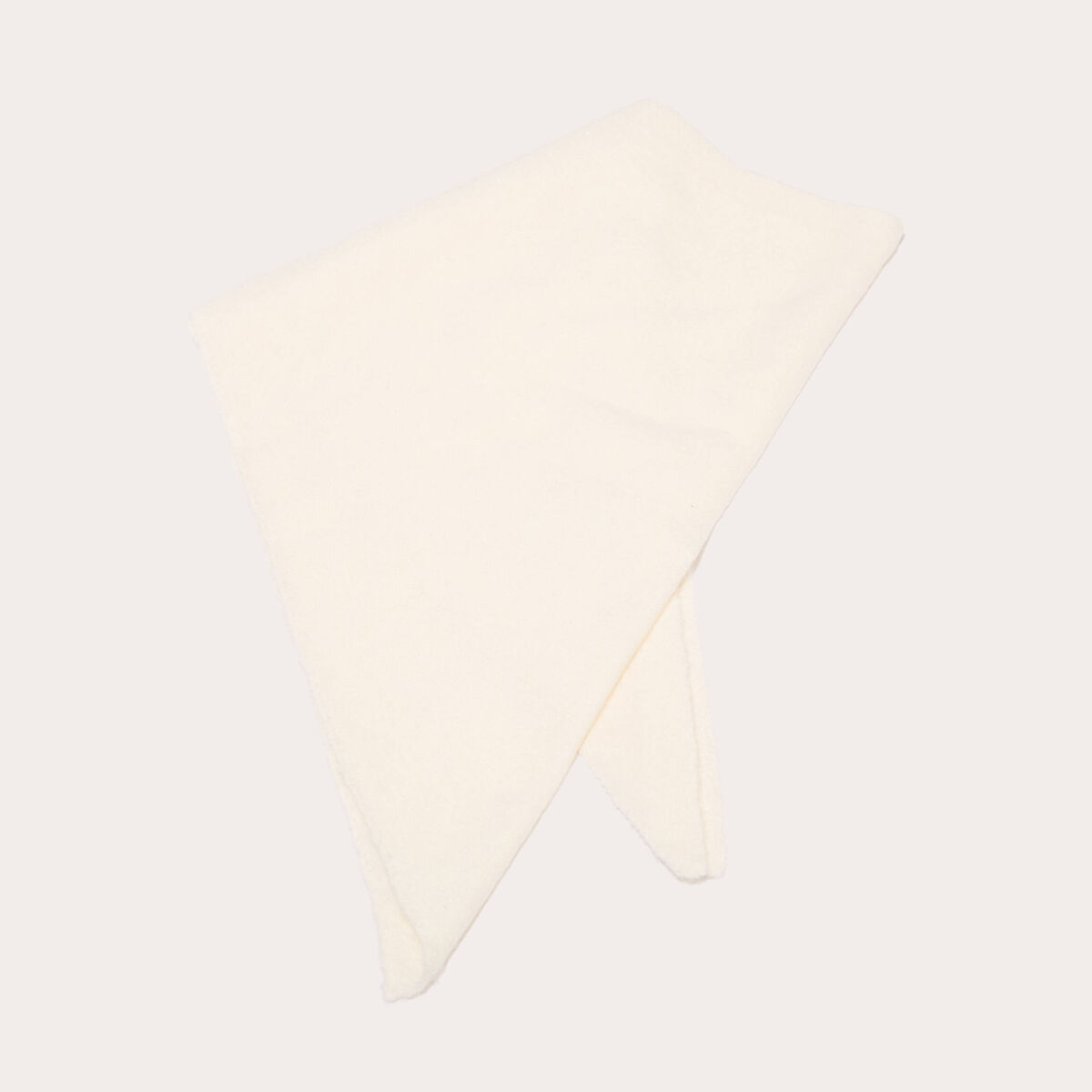 Foulard triangle ecru femme