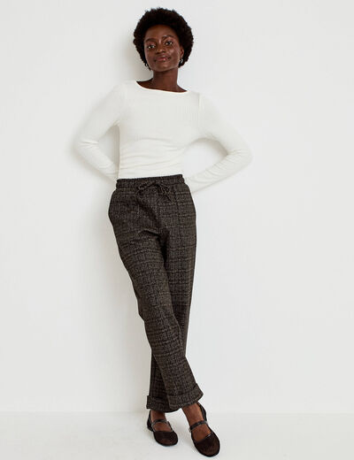 Pantalon jegging taille standard noir femme