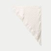 Foulard satin&eacute; avec dentelle ecru femme