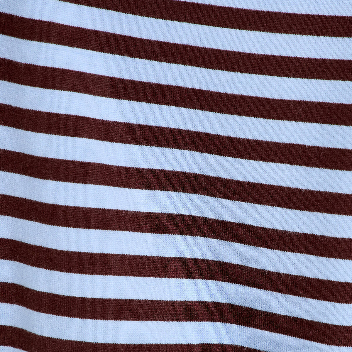 Pull col bateau manches longues bleu femme