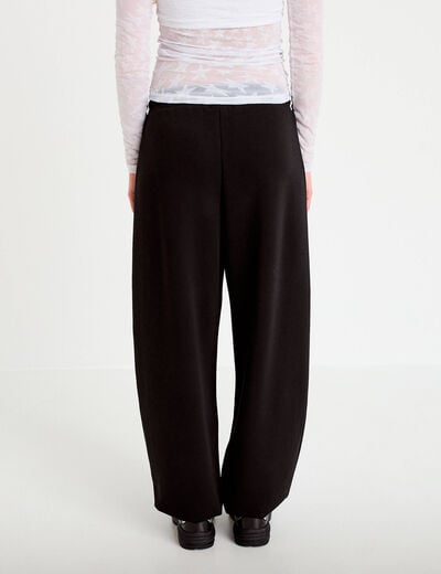 Jogging large taille standard noir femme
