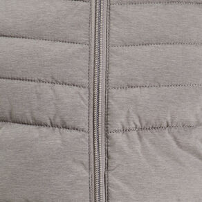 doudoune ajustee a capuche gris clair femme Doudoune ajustée à capuche gris clair femme