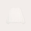 Blouse brodée ecru femme