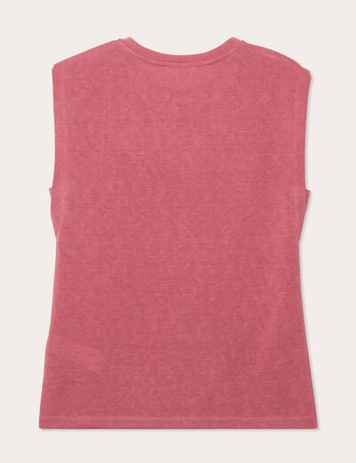 Débardeur sans manches vieux rose femme