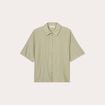 Chemise ajourée vert kaki femme