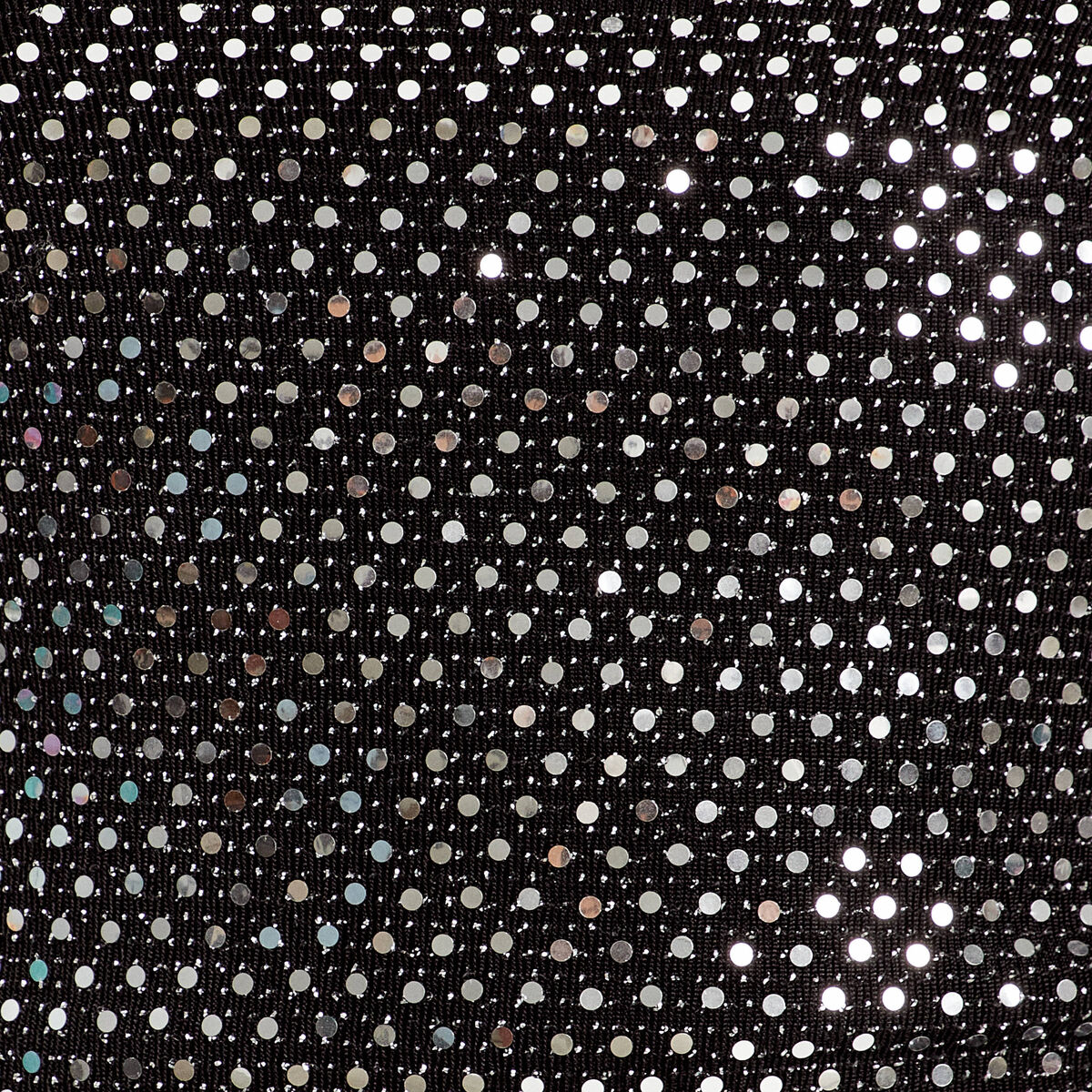 Débardeur cropped paillettes couleur argent femme