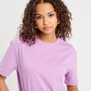 T-shirt manches courtes violet femme