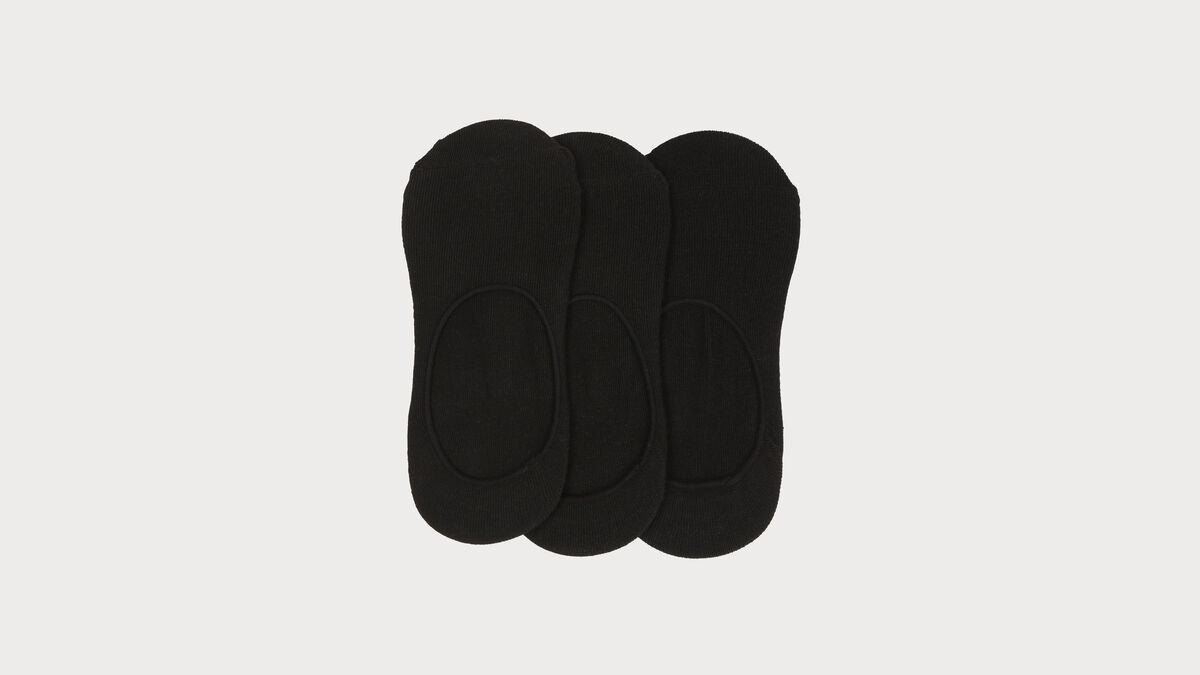 Lot 3 paires couvre pieds noir femme