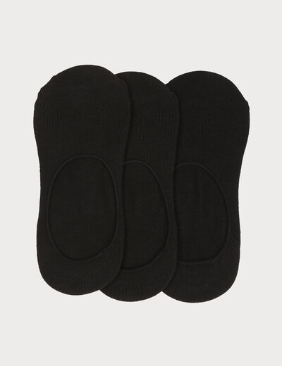 Lot 3 paires couvre pieds noir femme