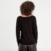 Pull manches longues noir femme