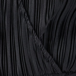 Combinaison pantalon plissée noir femme