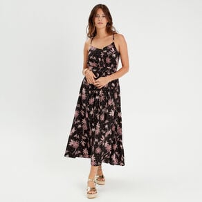 robe longue evasee bretelles noir femme Robe longue évasée bretelles noir femme