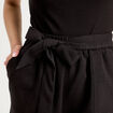 Combishort ceinturée noir femme