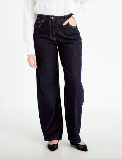 Jean boyfriend denim brut femme