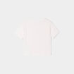 T-shirt cintré cropped ecru femme