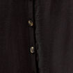 Robe longue évasée ceinturée noir femme