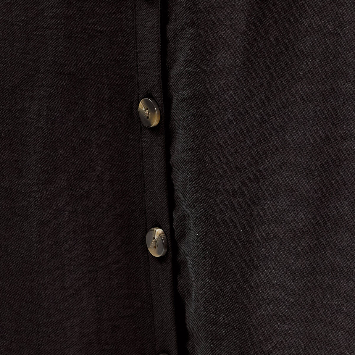 Robe longue évasée ceinturée noir femme