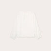 Blouse brodée ecru femme